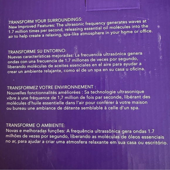 Young Living DEW DROP Essential Oil Ultrasonic Home Diffuser NEW In Box - Picture 5 of 6